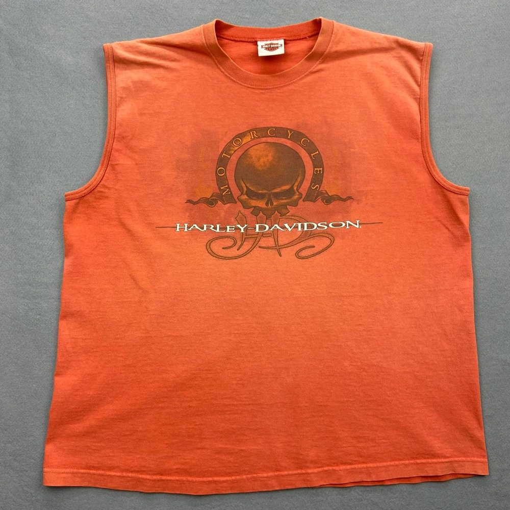 Harley-Davidson Motorcycles Rock Falls Illinois Workman Sleeveless T-Shirt XL